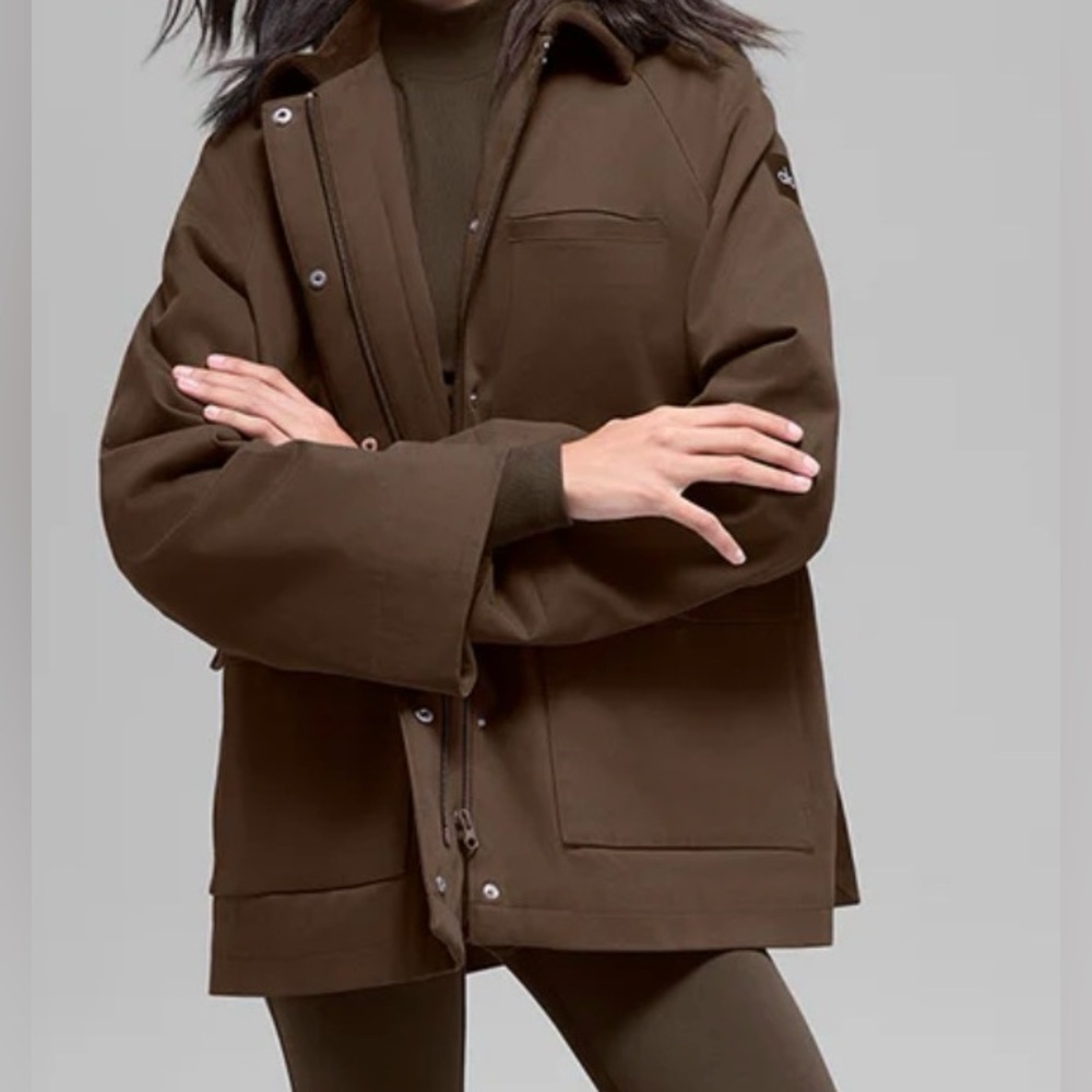 Alo Twill Barn Jacket | Espresso | size: M